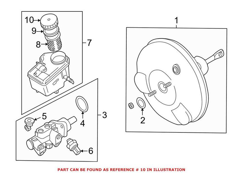 BMW Brake Master Cylinder Cap 34326752698